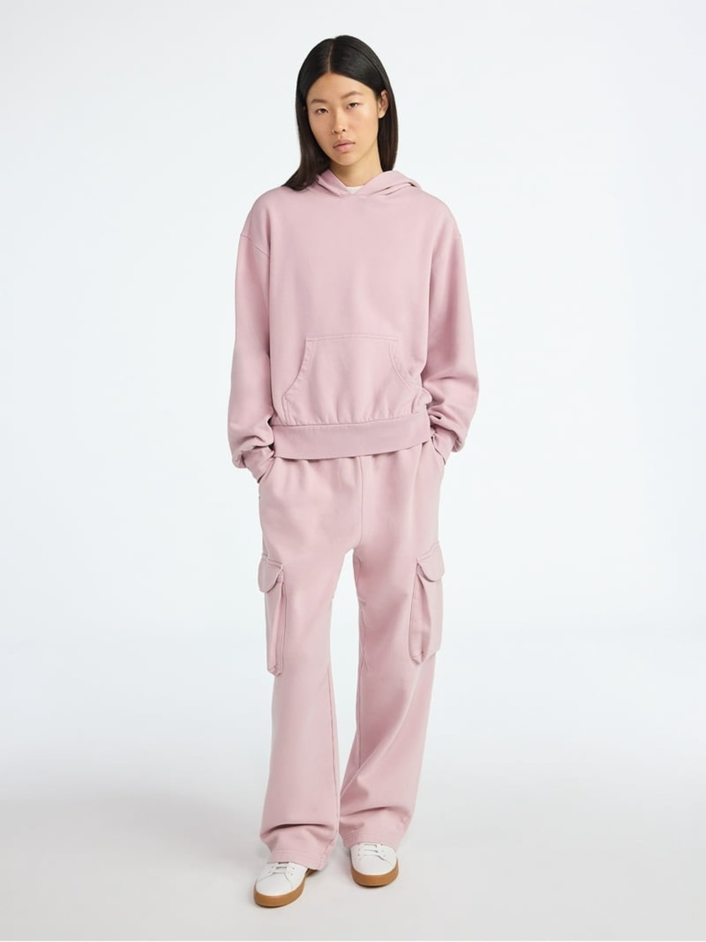Scoop | Mineral Washed Wide Leg Cargo Sweatpants - Picture 2 of 4